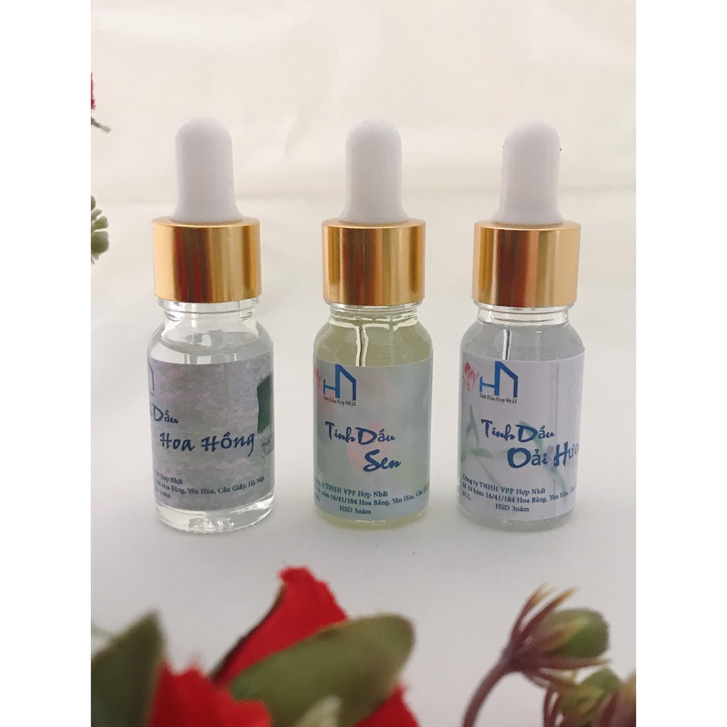 Combo 03 lọ Tinh dầu Sả Chanh - Nhài - Bưởi lọ 10ml