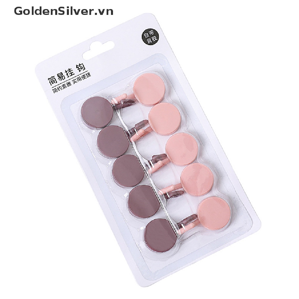 Set 10 Móc Treo Đồ Dán Tường Không Cần Khoan Mạnh Mẽ