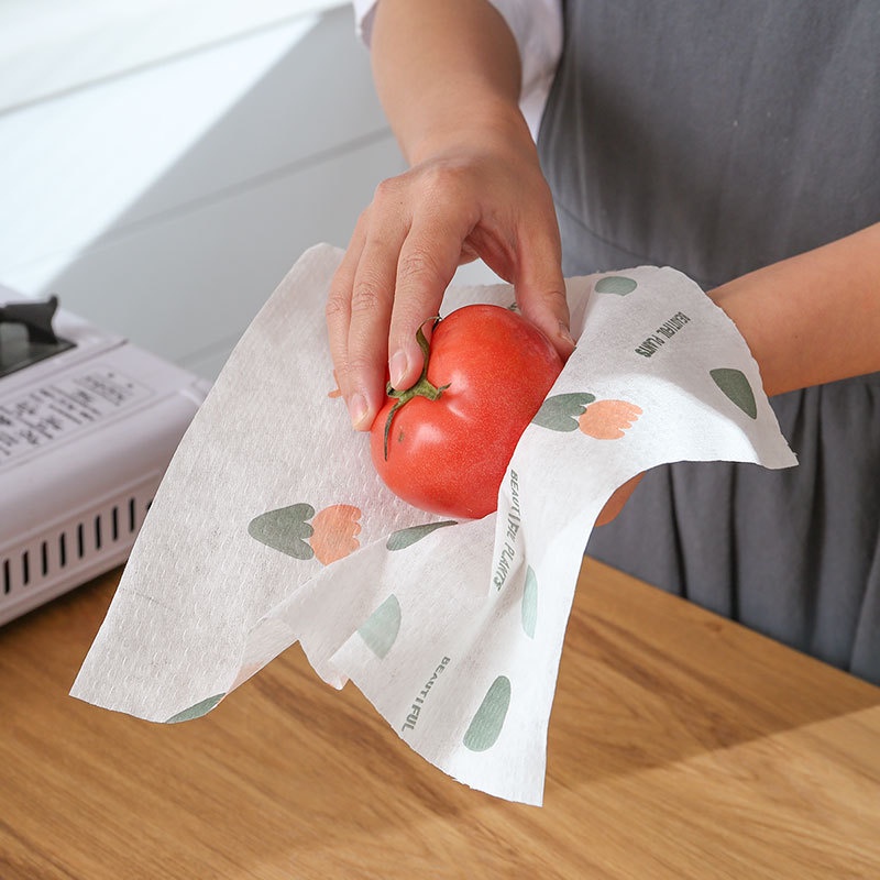 Cuộn Giấy Lau Đa Năng 25CM, Cuộn Khăn Giấy Thấm Dầu Mỡ Nhà Bếp Có Thể Giặt Tái Sử Dụng Được Sạch Sẽ