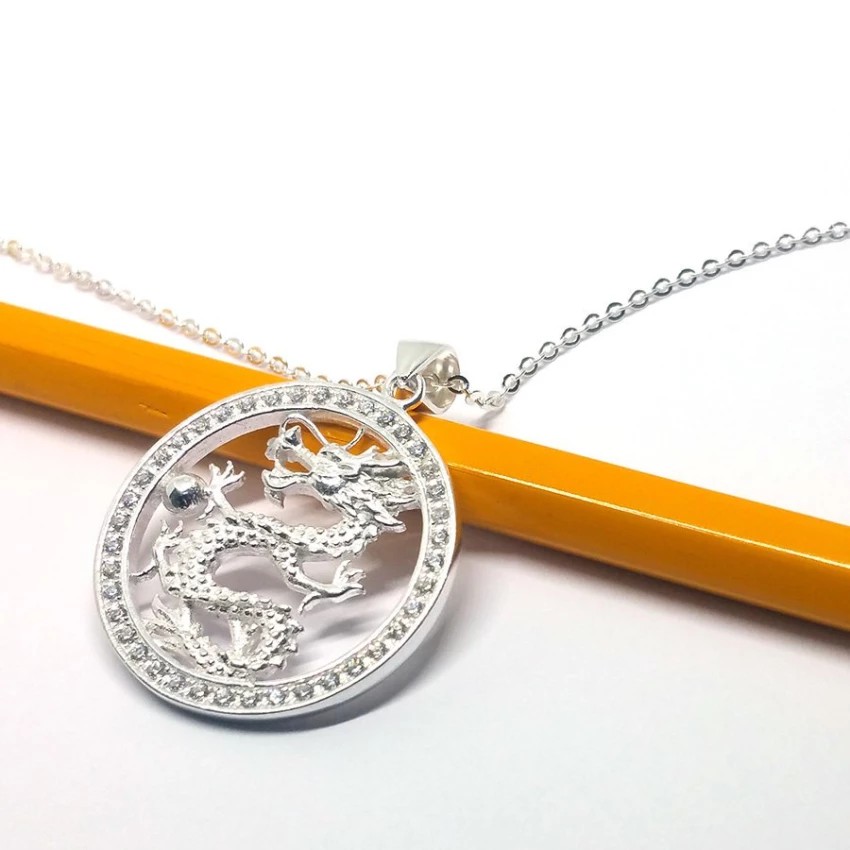 Mặt Dây Chuyền Nam Bạc Hiểu Minh MDN009 Hình Rồng Bảo Hành Vĩnh Viễn