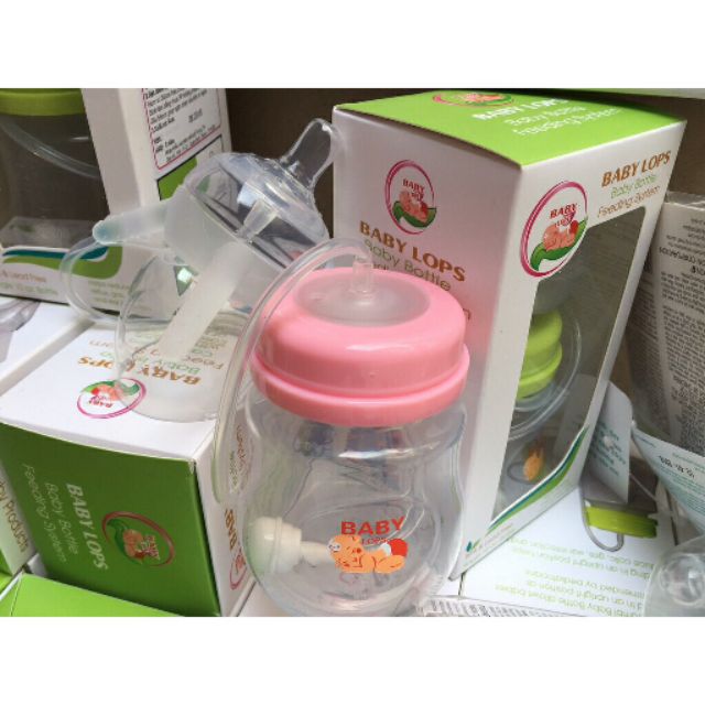 Bình sữa rảnh tay Baby Lops 180 và 260ml