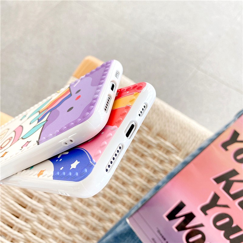 Ốp lưng iphone Rainbow Rocket IMD dày dặn viền nổi 6/6plus/6s/6splus/7/7plus/8/8plus/x/xs/11/12/pro/max/plus/promax | BigBuy360 - bigbuy360.vn