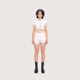 Set croptop vải xốp - FLUFFY SET