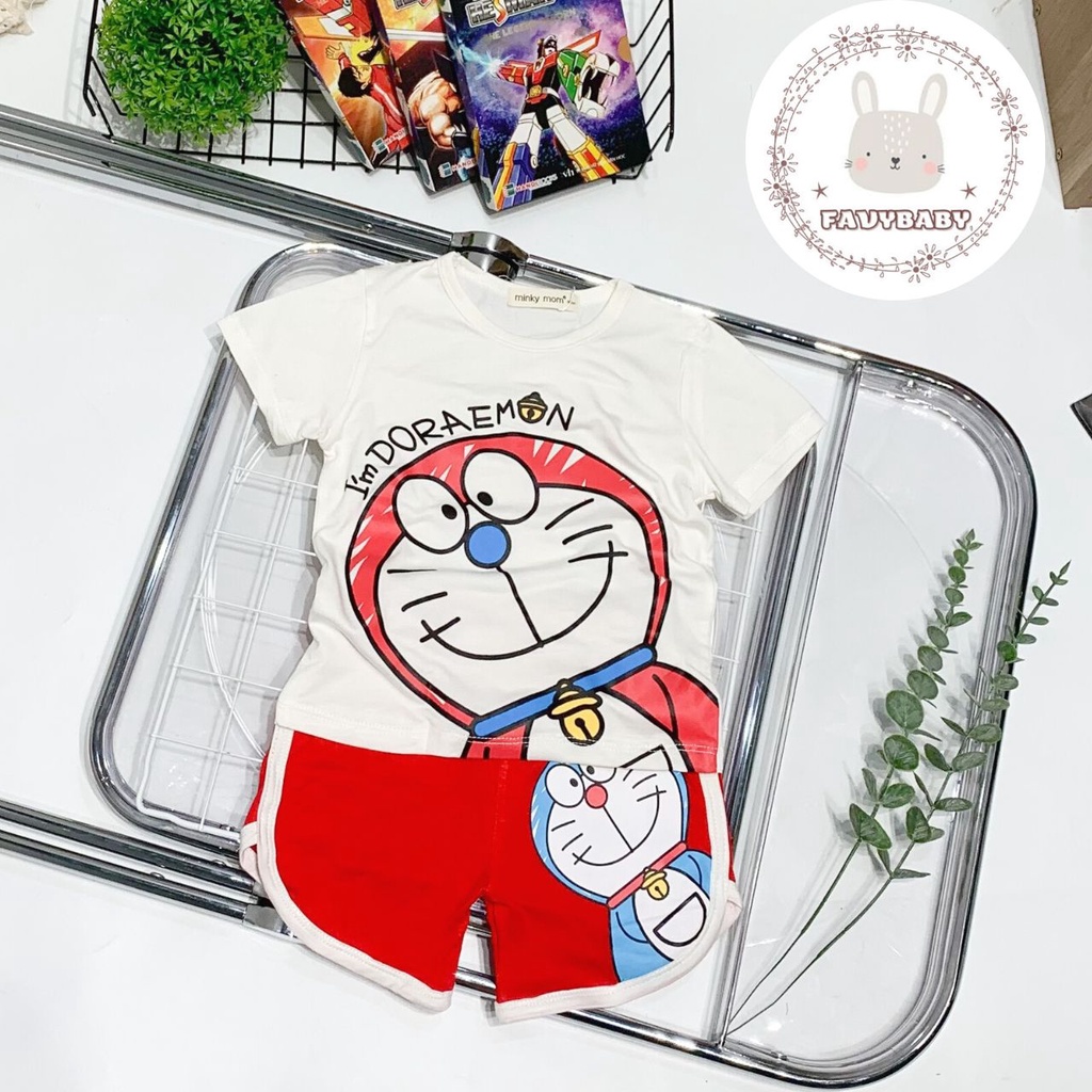 Bộ Cộc Tay MINKY MOM Chính Hãng Bé Trai Bé Gái Thun Lạnh Áo Ngắn Quần Cộc Bé Đi Học Đi Chơi 0 1 2 3 4 5 Tuổi - Favybaby