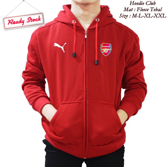 Áo Khoác Hoodie Thể Thao Arsenal