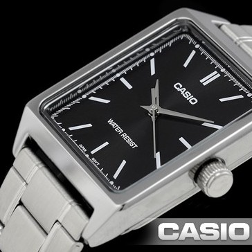 Đồng hồ Casio LTP-V007D-1EUDF 🔥 Cam Kết Hàng Chính Hãng 🔥 Dây kim loại mạ bạc - Mặt vuông đen Giá 🌟sɪêᴜ ᴄʜấᴛ 🌟