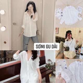 Sơmi dài tay oversize
