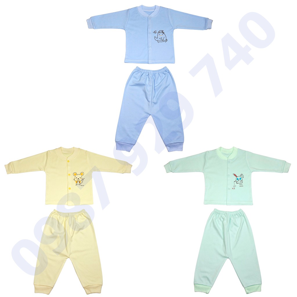 Bộ quần áo thu đông cao cấp chất nỉ mềm mịn cho bé trai, bé gái từ 3-13kg -1BNM bộ quần áo cho bé, quần áo thu đông