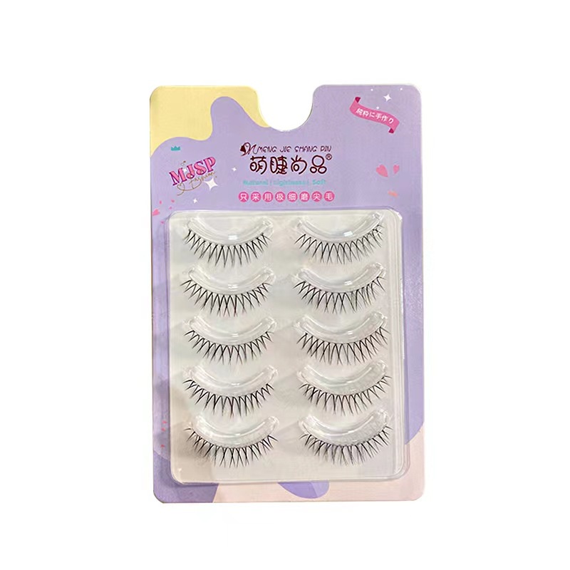 [Hàng mới về] Set 5 Cặp lông mi mi giả 3d tự dính không cần keo dán dùng nối mi chuyên nghiệp