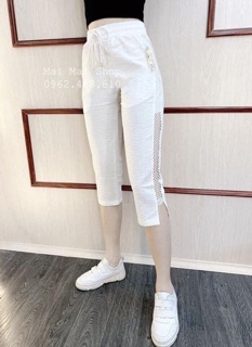 Quần Lửng Đũi Phối Lưới