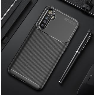 Ốp điện thoại silicone + sợi carbon chống sốc cho OPPO Realme XT X2 Realme 5 Pro