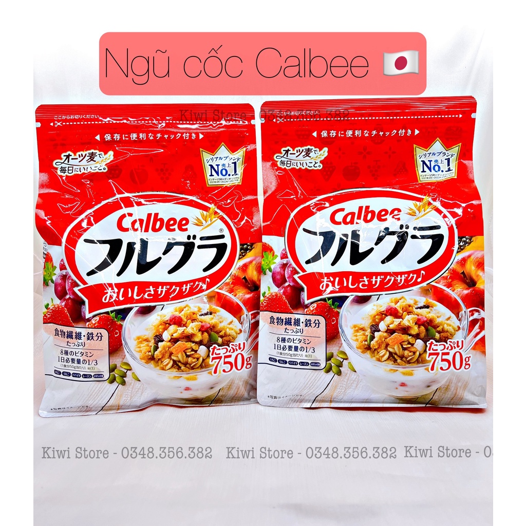 Ngũ cốc dinh dưỡng Calbee trái cây sấy khô Nhật Bản ( gói 750gr )