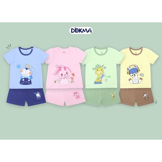 [Mã BMLT30 giảm đến 30K đơn 299K] DB995 Bộ quần áo cài vai cộc tay Dokma (9-36m)