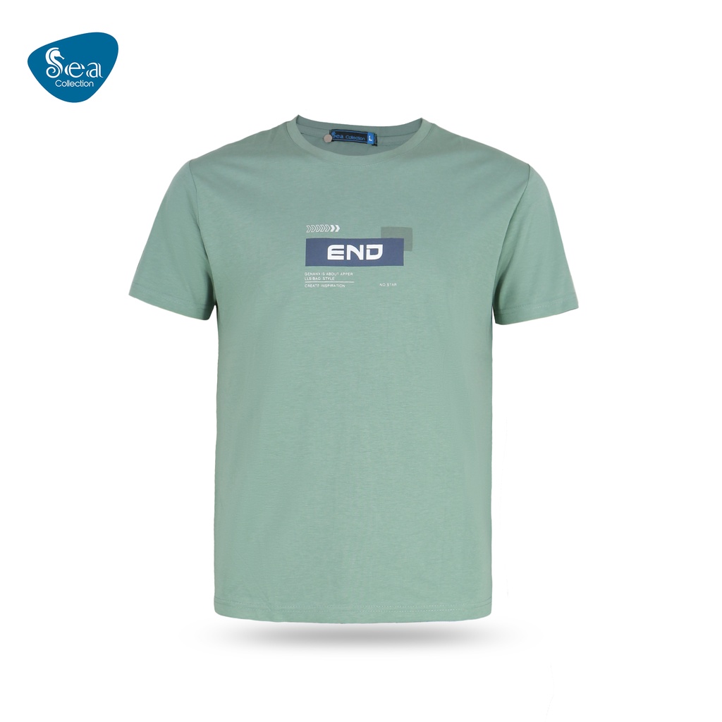 Áo Thun Nam cổ tròn tay ngắn Sea Collection in chữ END 6920