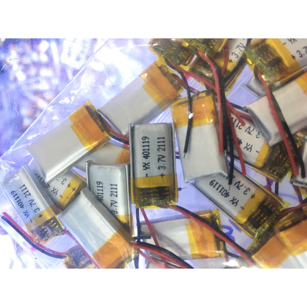 Pin Sạc Li-Po Lithium Polymer 3.7V 401019 50mAh cho tai nghe Bluetooth