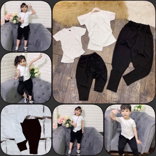 Set bộ cotton cá tính cho bé trai bé gái