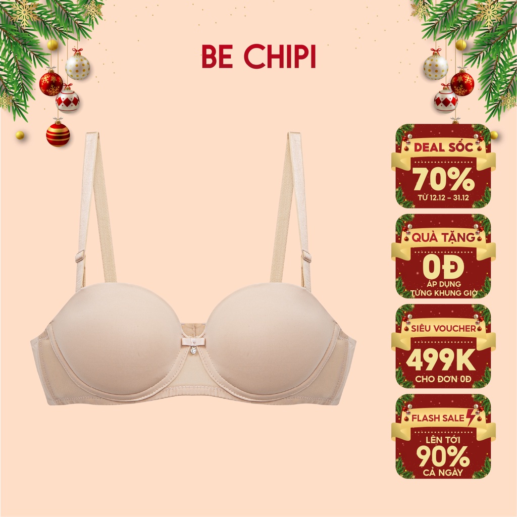 Áo Lót Nữ Không Gọng Đệm Dày Siêu Đẩy 3Cm Mút Cao Su Non Mềm Mại Thoáng Khí By Bechipi - AL0923 - Hàng mới về