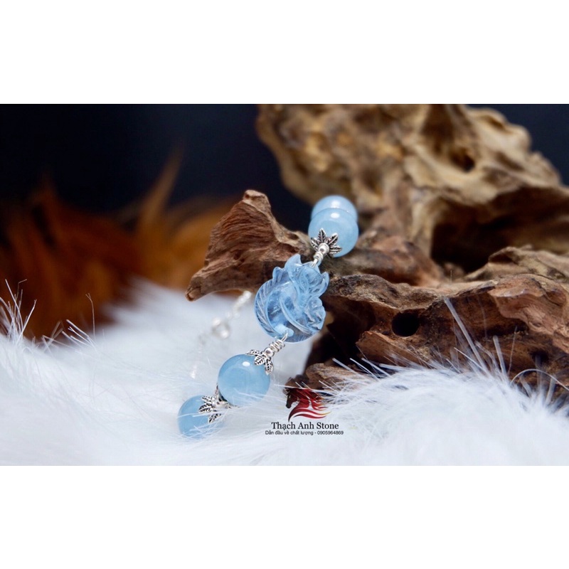 Vòng tay hồ ly xanh aquamarine