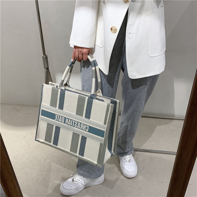 Túi Xách Nữ Vải Bạt Thời Trang Hàn 2021