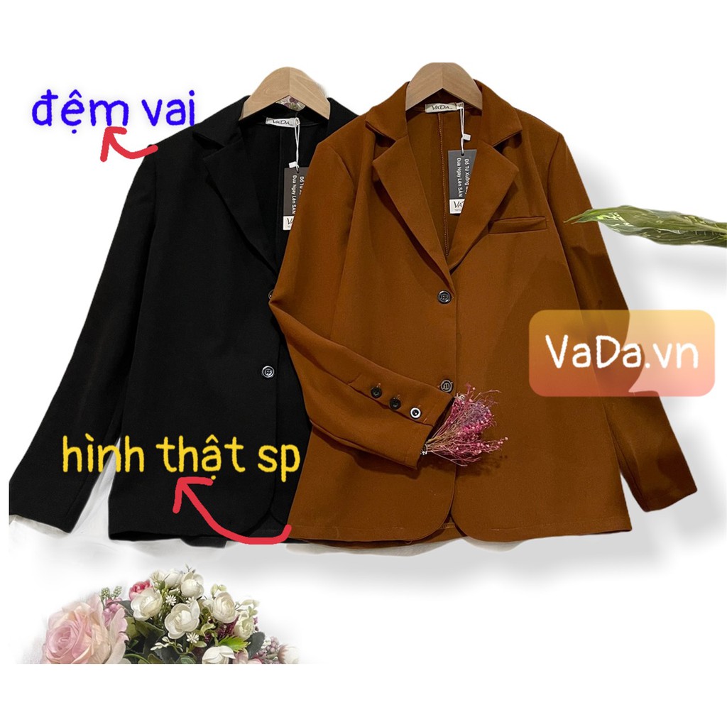 Áo khoác cổ Vest công sở Nhẹ Nhàng có đệm vai,  nhé khách xinh lắm ạ - Thời Trang VADA (AU6) | BigBuy360 - bigbuy360.vn