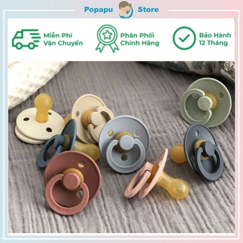 Ti Giả BIBS Đan Mạch Chính Hãng Cho Bé Kèm Nắp Trứng Hoặc Hộp Đựng shop Popapu