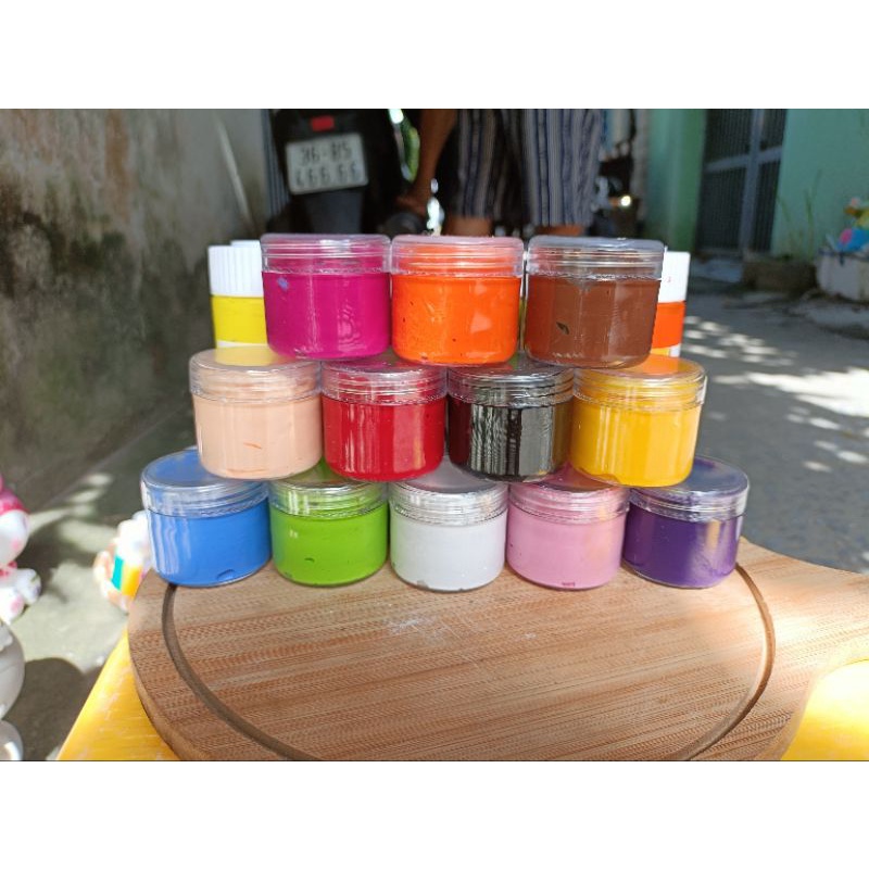 Màu Acrylic 3D_5D 30ml từ lọ nguyên chất 300ml
