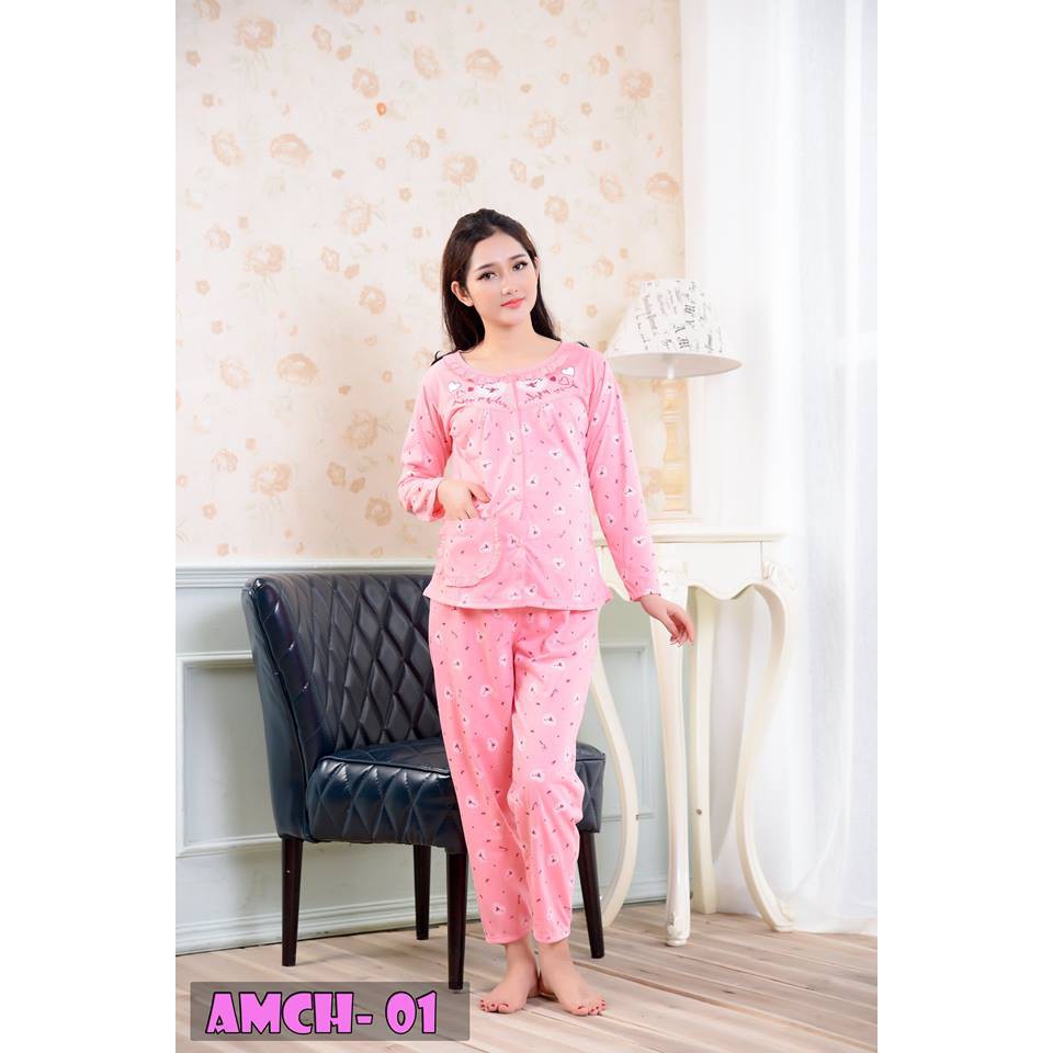 Bộ Bầu Và Sau Sinh AMV, size 50-70kg, Chất Cotton Đẹp