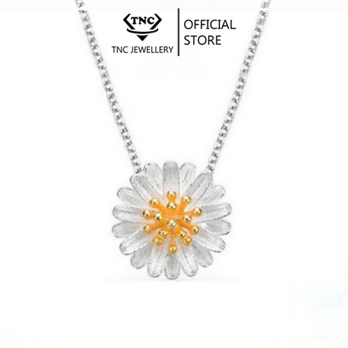 Dây chuyền bạc nữ hoa cúc họa mi sang trọng -Trang sức TNC jewellery