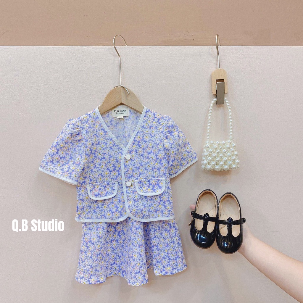 Set hoa tím nhí Q.B Studio