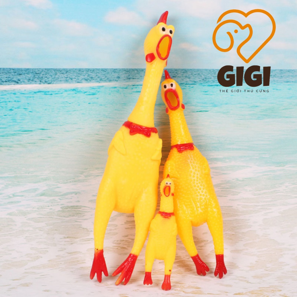 Gà la hét đồ chơi thú cưng phát ra âm thanh cho chó mèo dễ thương cute - GiGi Pet Shop