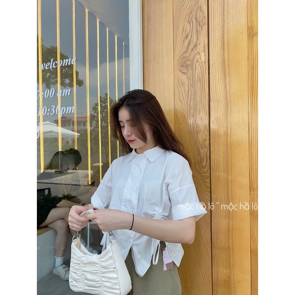 Sơ mi thô hàn rút hai bên  ( ảnh thật tự chụp ) | BigBuy360 - bigbuy360.vn
