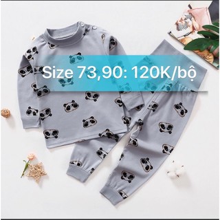Thanh lý bộ cotton nỉ cạp cao và nỉ bông cho bé