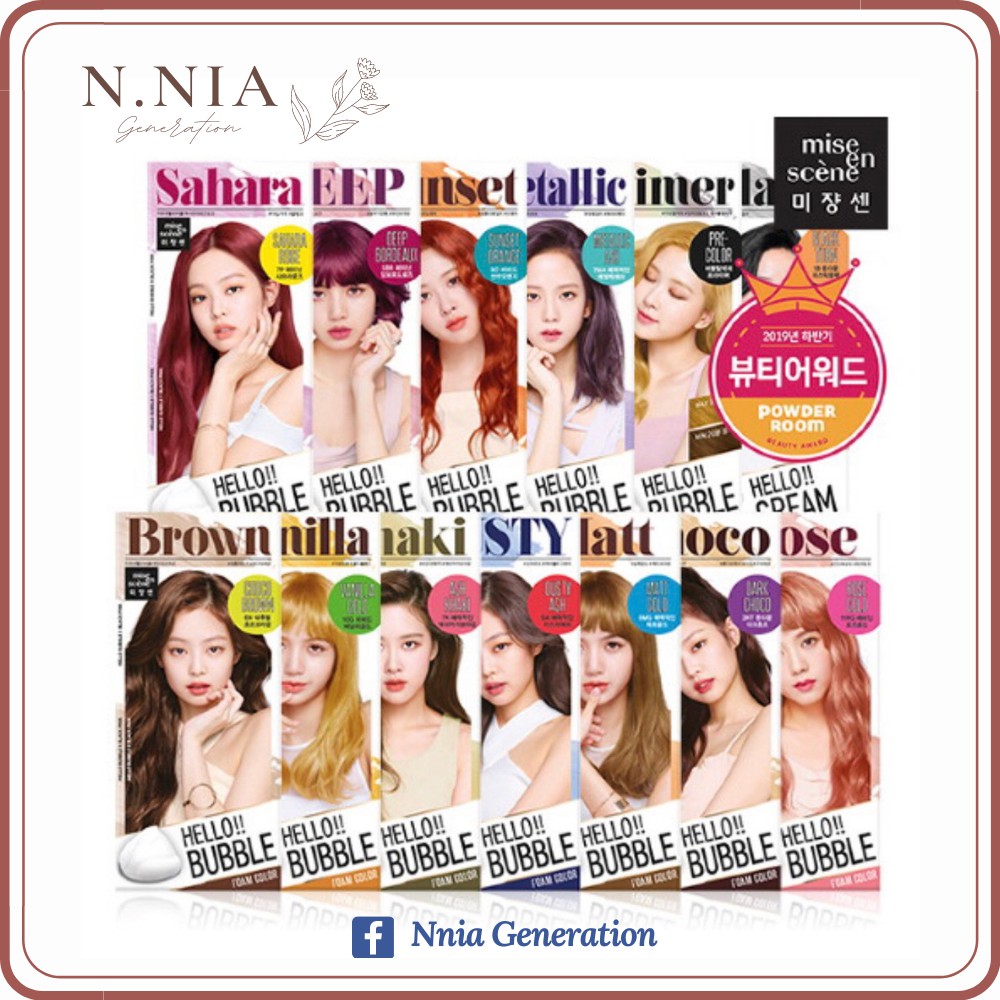 Thuốc nhuộm tóc dạng bọt ⭐ 𝐃𝐚𝐭𝐞 𝟐𝟎𝟐𝟒 ⭐ Hello Bubble Foam Mise en Scene Hàn Quốc [Nnia Generation] | BigBuy360 - bigbuy360.vn