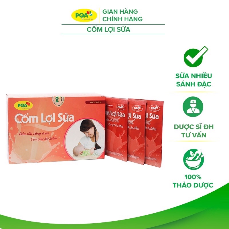 PQA CỐM LỢI SỮA: Bầu sữa căng tròn, con yêu bụ bẫm dùng cho mẹ mất sữa, ít sữa, sữa nóng