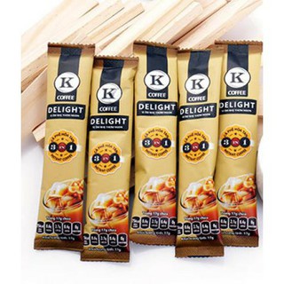 Cà phê sữa hoà tan 3in1 K coffee delight (255g/hộp) 15 gói