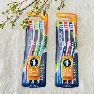 Bàn chải đánh răng 1 set 3 cái hàng đức Dr. Best