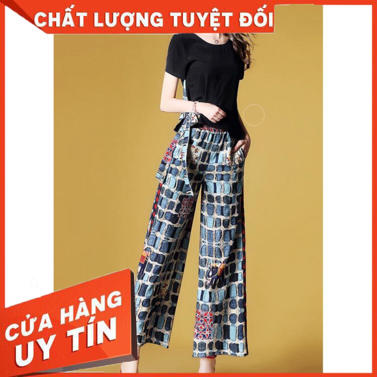 HÀNG CAO CẤP -  [GIÁ CỰC RẺ] SẺT BỘ CÔNG SỞ ĐẸP, SET ÁO CỘT EO QUẦN IN HỌA TIẾT, SET TRANG PHỤC CAO CẤP, SET BỘ ĐẸP S310