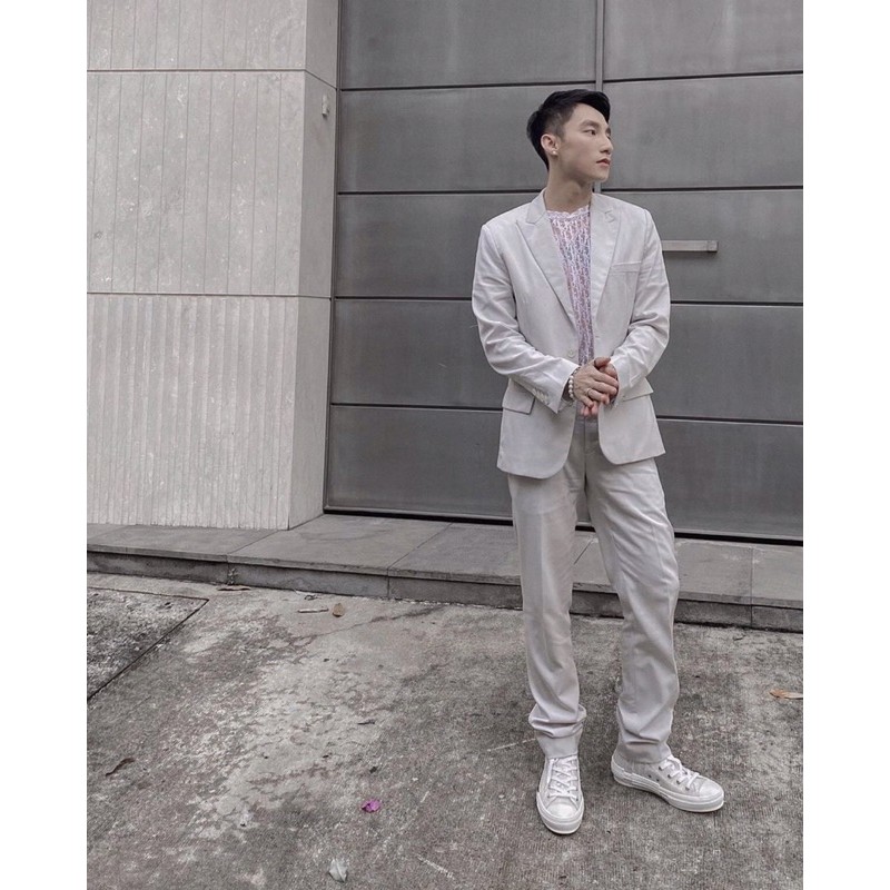 Áo ren lưới nam cao cấp chữ đì ô