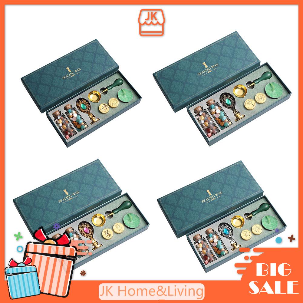 Bộ Con Dấu Sáp Niêm Phong Bì Thư Phong Cách Vintage