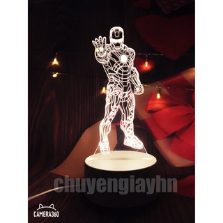 Đèn ngủ 3d IRON MAN, đèn trang trí, quà tặng sinh nhật, quà tặng tình yêu