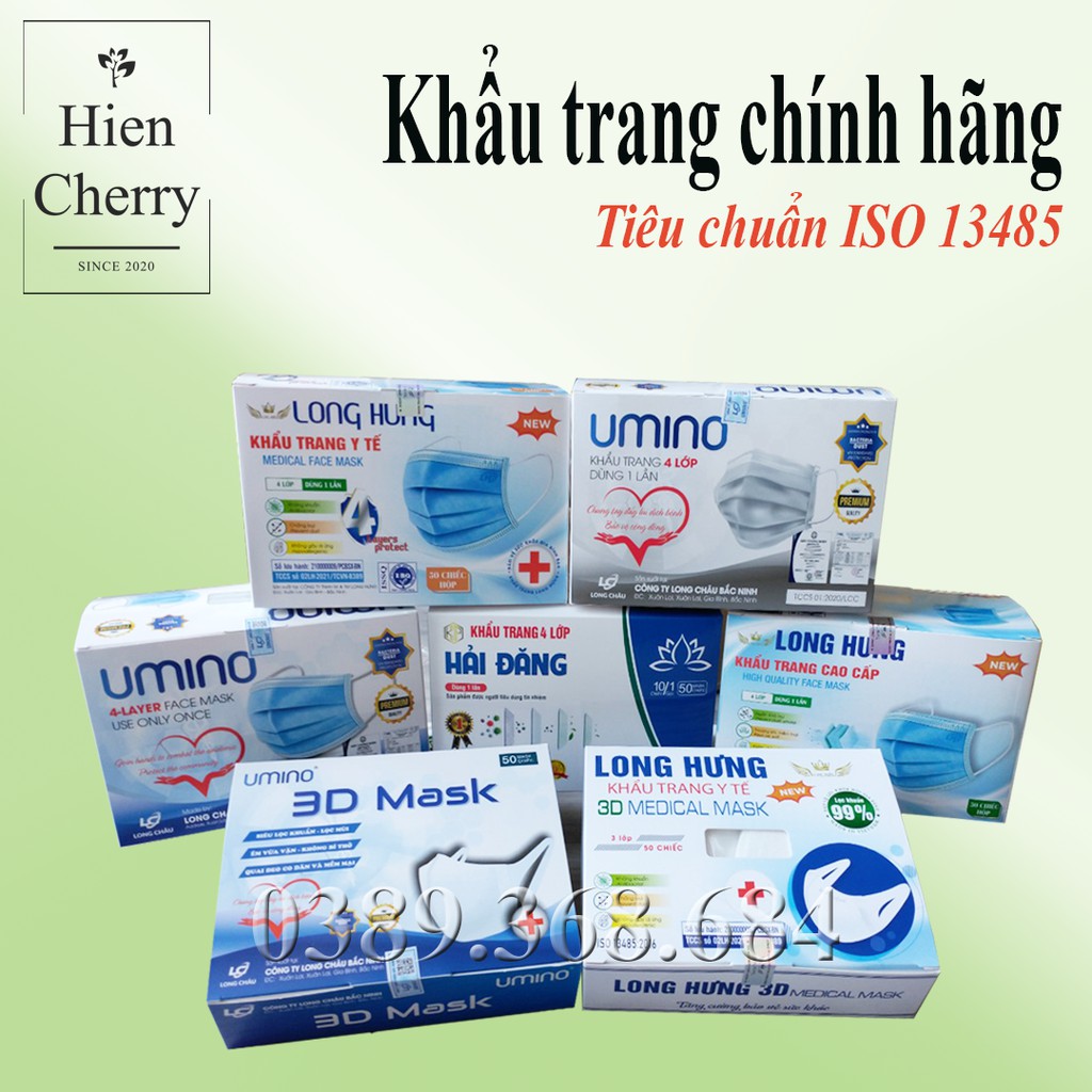 [COMBO 10 HỘP] Khẩu Trang Y Tế 4 Lớp Chính hãng - Hộp 50 cái có logo, đầy đủ giấy tờ, ISO 13485 | BigBuy360 - bigbuy360.vn
