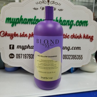 DẦU GỘI INEBRYA ICE CREAM KHỬ ÁNH VÀNG 1000ML (MẪU 2023)