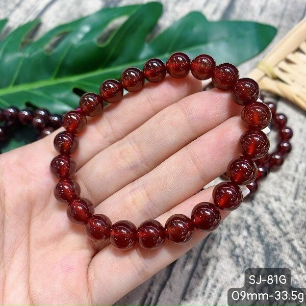 Vòng Tay Hồng Lựu Garnet 5A Đủ Size- Có Size Chuỗi Quấn Tay