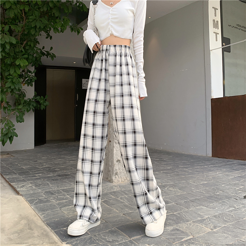 Quần Ống Rộng Lưng Cao Thời Trang Mùa Thu Dành Cho Nữ