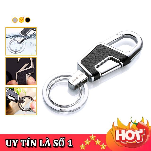 [RẺ NHẤT SHOPEE] Móc Khóa Xe Ô Tô Xe Máy Jobon ZB-6611, Chất Liệu Inox Không Rỉ - Nhiều Màu