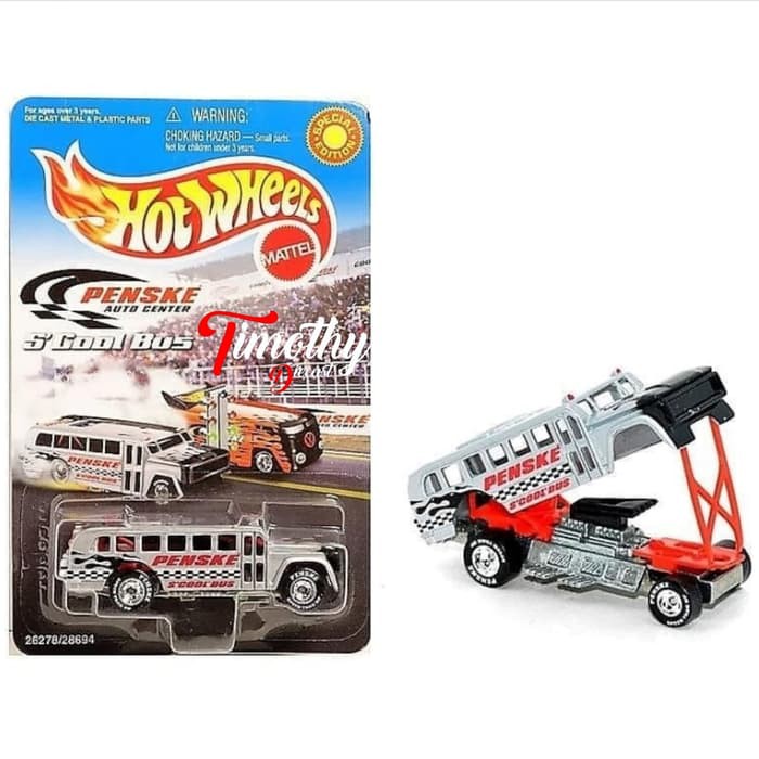 Hotwheels Lốp Xe Cao Su Màu Bạc Cho Xe Buýt