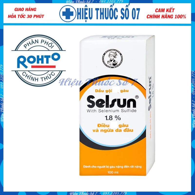 Dầu Gội Selsun 1,8 % - Sạch Gàu Và Hết Ngứa Da Đầu 100ml
