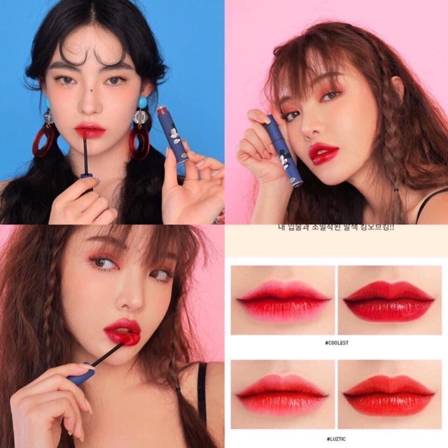 [CHÍNH HÃNG-CHECK Hidden Tag] SON 3CE BẢN HÀN TATTOO LIP TINT #COOLEST #LUZTIC