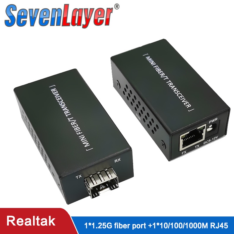 Bộ Chuyển Đổi Cổng 1 Cổng sfp Sang 1 rj45 Chuyên Dụng Cho camera ip 10/100/1000M