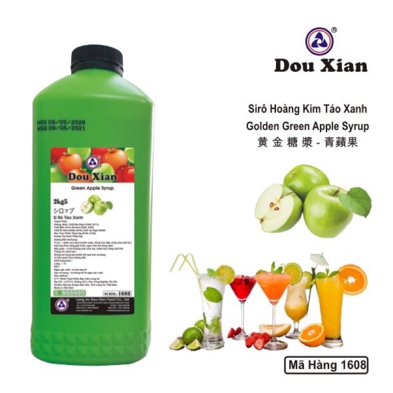 siro táo 2kg5 dowxian (xanh)